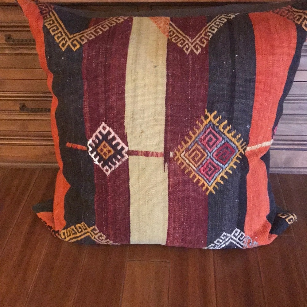 Loloi Large One Of A Kind Turkish Kilim Rug Pillow Cushion Cover